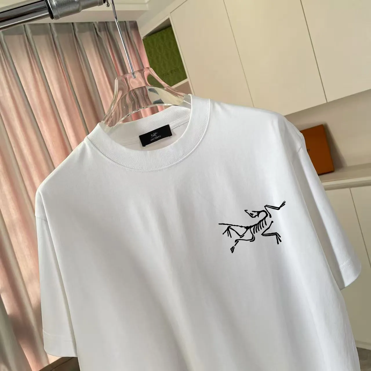 ARC'TERYX* 2025 New Arrival logo t g Same Style Size：S M L XL XXL ：Black White Pink Gray